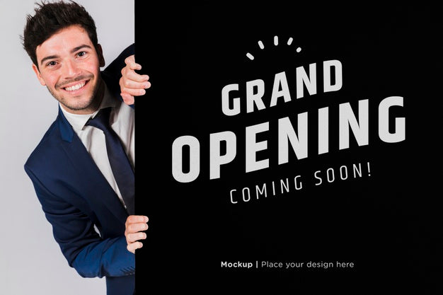 Happy Man Concept Mock-Up Psd