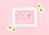 Happy Mother'S Day Frame With Chamomile Psd