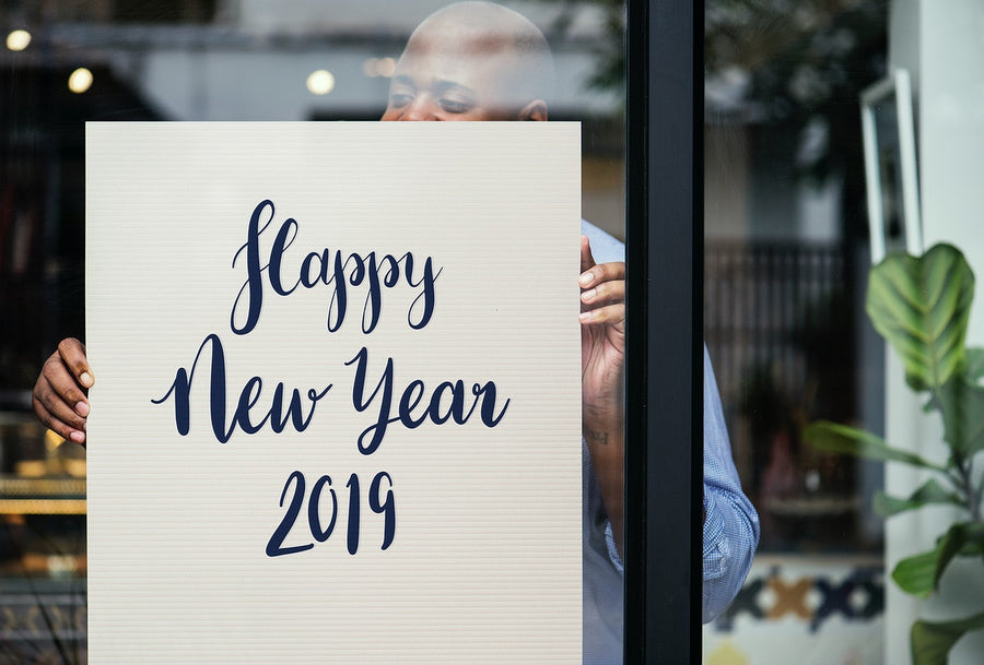 Happy New Year 2019 Mockup