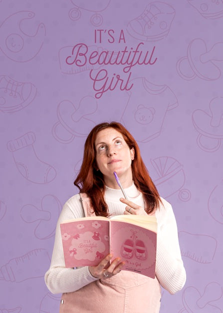 Happy Pregnant Mother Concept Psd