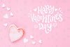 Happy Valentine'S Day Concept With Heart Psd