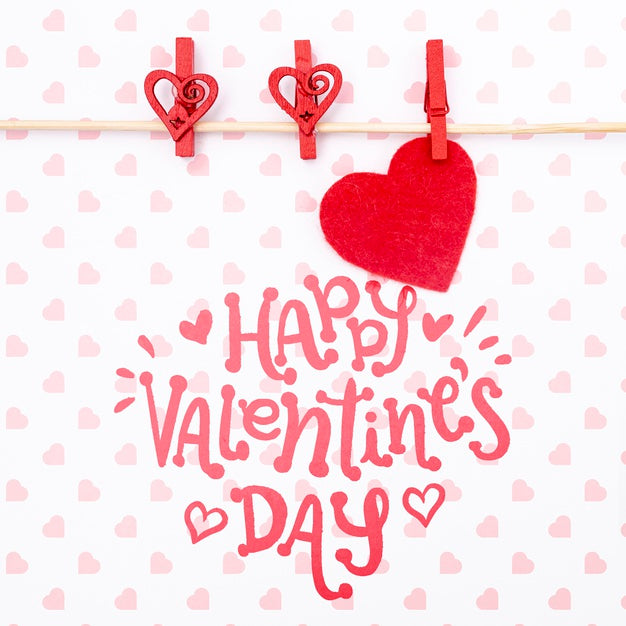 Happy Valentines Day Lettering Psd