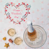 Happy Valentines Day Message With Champagne Bottle Psd