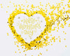Happy Valentine'S Day With Heart Shape From Confetti Psd