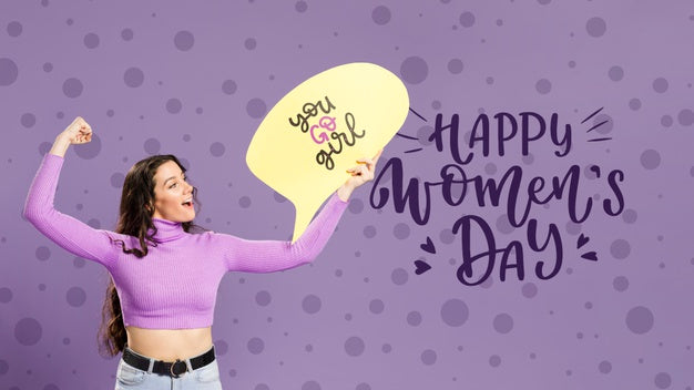 Happy Women'S Day Model Psd