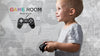 Happy Young Boy Playing On Console Psd