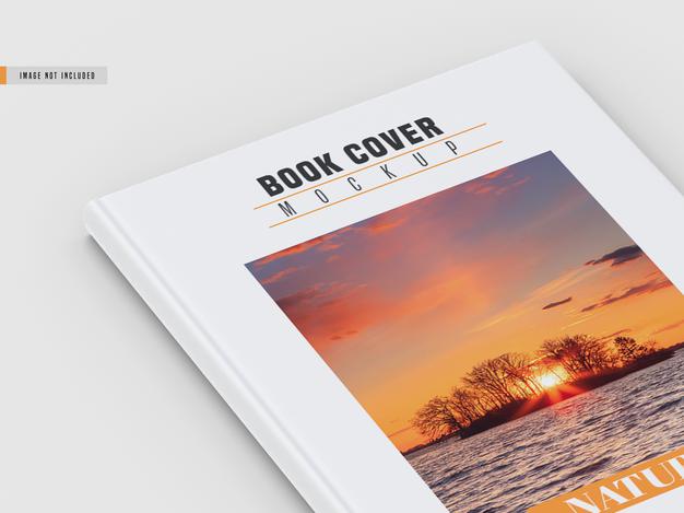 Hard Book Cover Mockup Psd