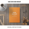 Hard Cover Book Mockup With Wooden Elements Psd