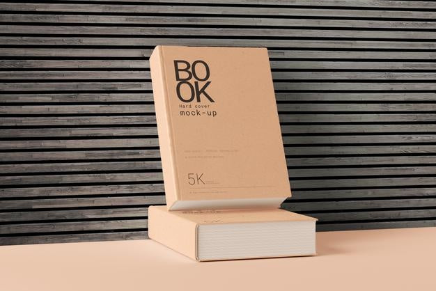 Hard Cover Large Book Mockup Scene Psd
