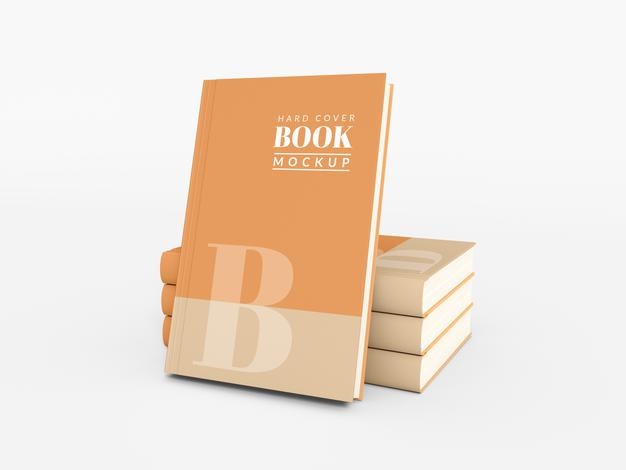 Hardcover Book Cover Mockup Psd