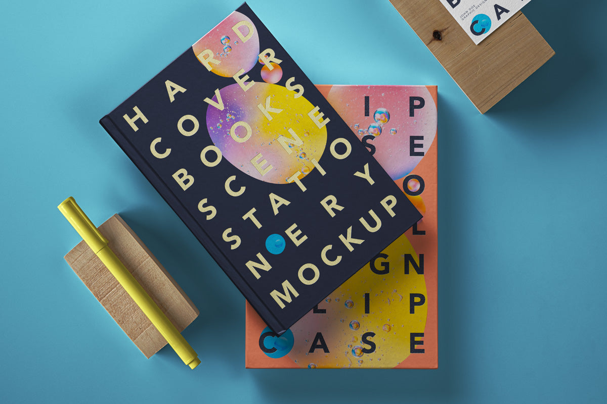 Hardcover Psd Book Mockup Scene