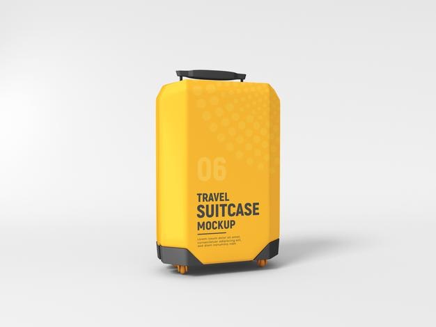 Hardside Travel Luggage Suitcase Mockup Psd