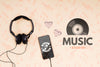Headphones And Mobile Psd