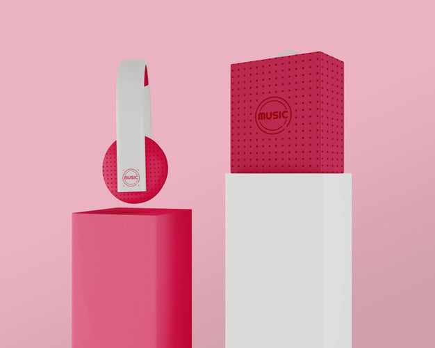 Headset Arrangement Mock-Up Psd