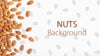 Healthy Almonds Mock-Up Background Psd