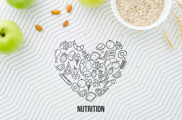 Healthy And Organic Food Mock-Up Psd