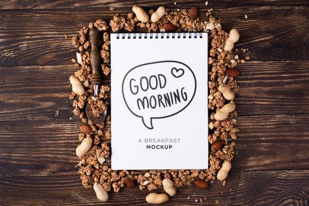 Healthy Breakfast Concept Mock-Up Psd