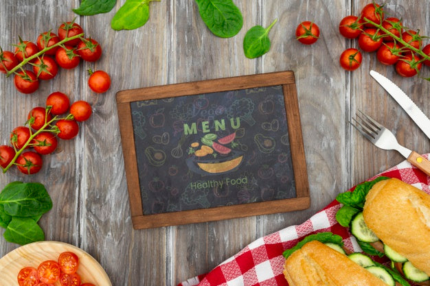 Healthy Food Mock-Up Psd