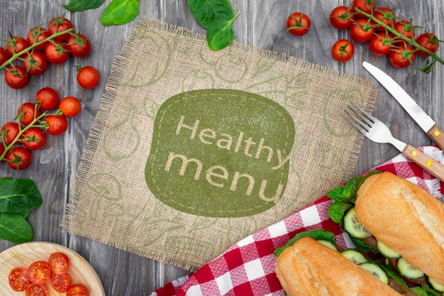 Healthy Food Mock-Up Psd