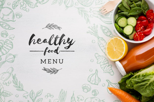 Healthy Fresh Food Menu For Diet Psd