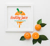 Healthy Juice With Organic Oranges Psd