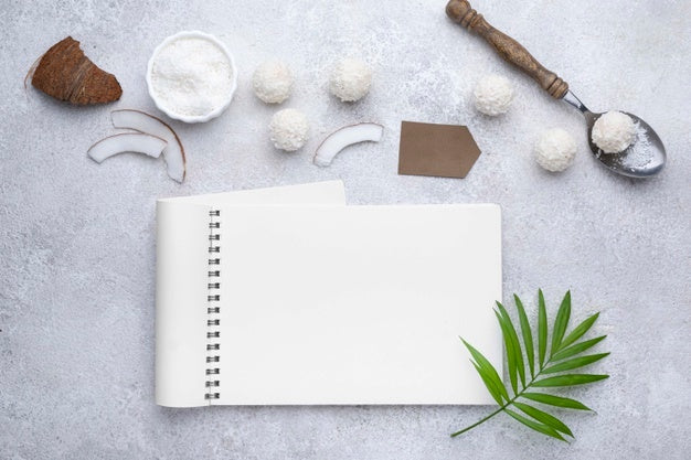 Healthy Sweets Recipe Mockup Psd