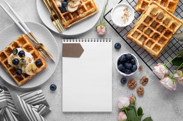 Healthy Sweets Recipe Mockup Psd