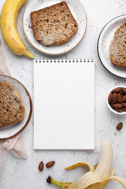 Healthy Sweets Recipe Mockup Psd