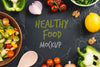 Healthy Vegan Food Mock-Up Psd