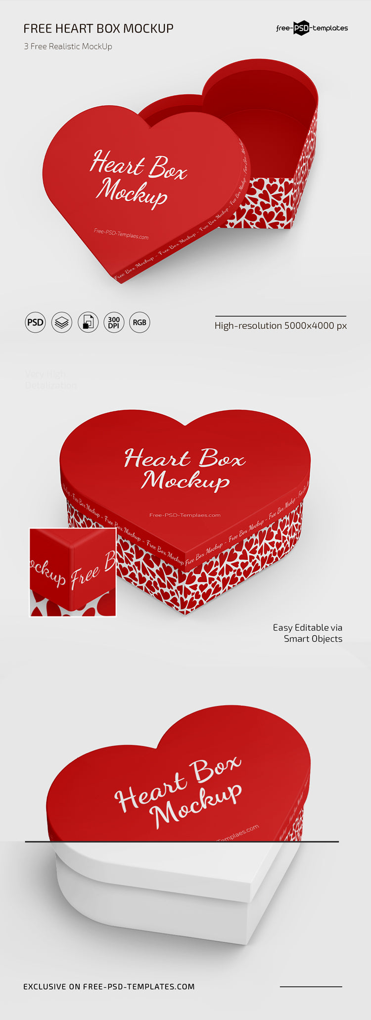 Heart Box Mockup