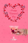 Heart Made Of Flowers For Valentines Day Psd