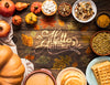 Hello Autumn Quote Surrounded By Delicious Fall Food Psd