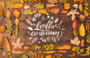 Hello Autumn Quote Surrounded By Dried Leaves Psd