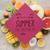 Hello Summer With Collection Of Exotic Fruits Psd