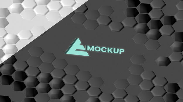 Hexagonal 3D Background Psd