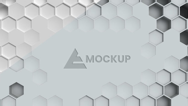 Hexagonal 3D Background Psd