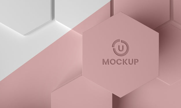 Hexagonal 3D Background Psd
