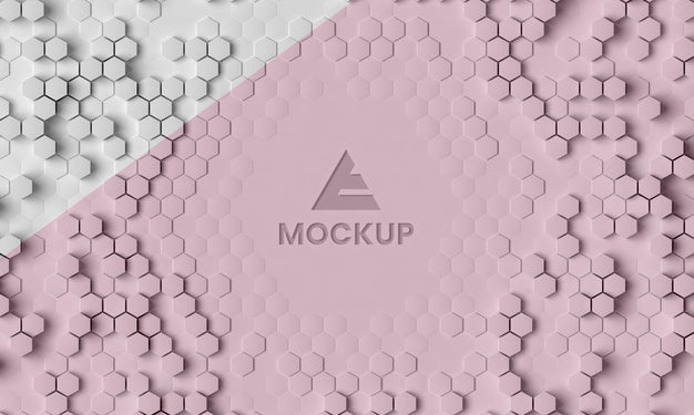 Hexagonal 3D Background Psd