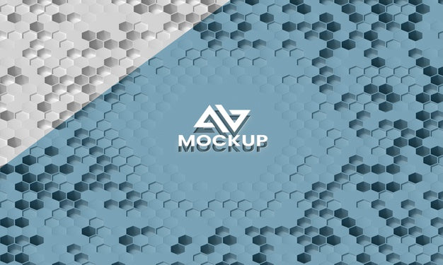 Hexagonal 3D Background Psd