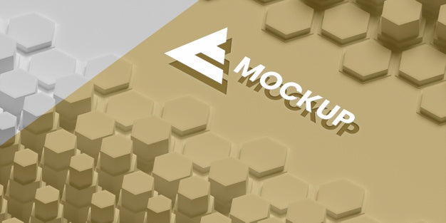 Hexagonal 3D Background Psd