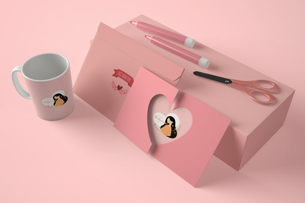 High Angle Assortment For Mother'S Day Psd