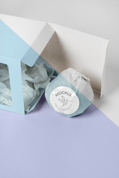 High Angle Bath Bomb And Box Psd