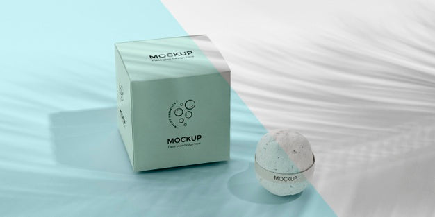 High Angle Box And Bath Bomb Psd