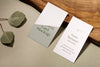 High Angle Business Cards And Leaves Psd