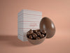 High Angle Chocolate Eggs On Table Psd