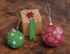 High Angle Christmas Globes And Gift Psd