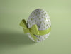 High Angle Easter Egg Wrapped Psd