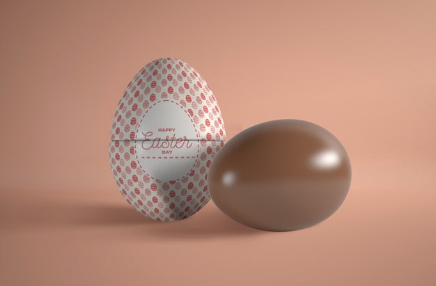 High Angle Easter Eggs Psd