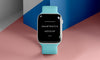 High Angle Modern Smartwatch With Screen Mock-Up Psd