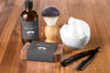 High Angle Of Barbershop Items With Soap And Brush Psd